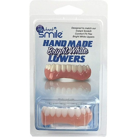 Instant Smile Handmade Bright White Handmade Lower Veneers Temporary Teeth - Picture 2 of 7